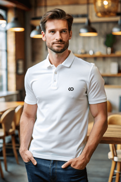 White Polo T-Shirt